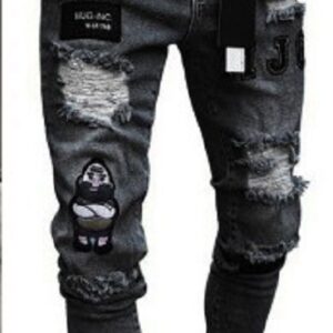 Foreign Trade New Style Jeans Men's Slim Straight Leg