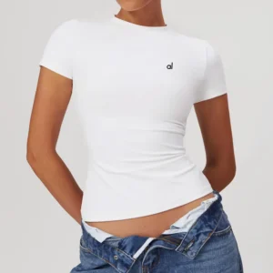 Summer T-Shirt Ladies Gym Cotton Short Sleeve Fashion